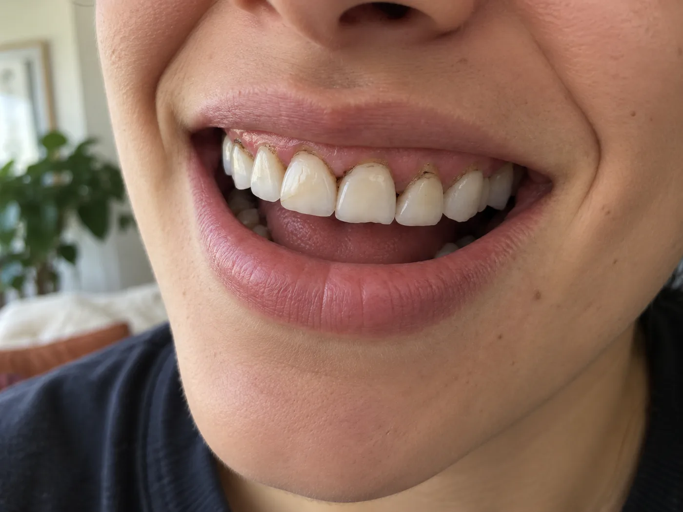 Antes del tratamiento de diseño de sonrisa